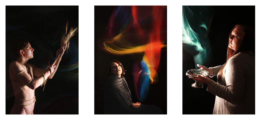 examples of student howie eagle's artwork